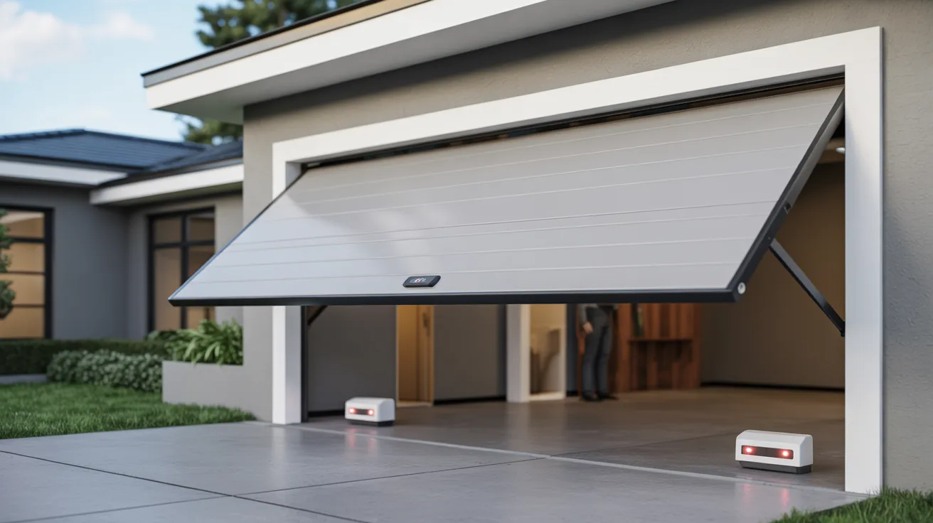 Garage door stopping before fully closing in a residential garage