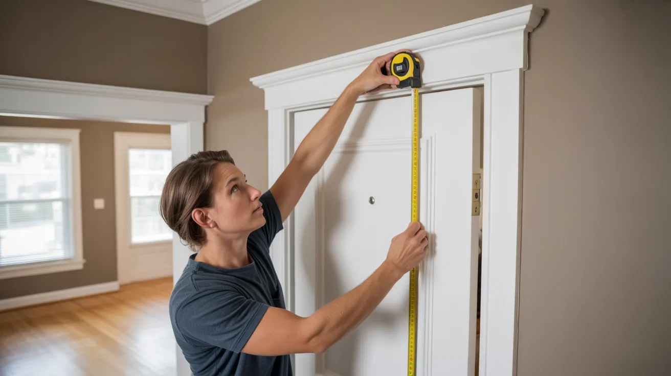 Measuring doorway height for barn door sizing