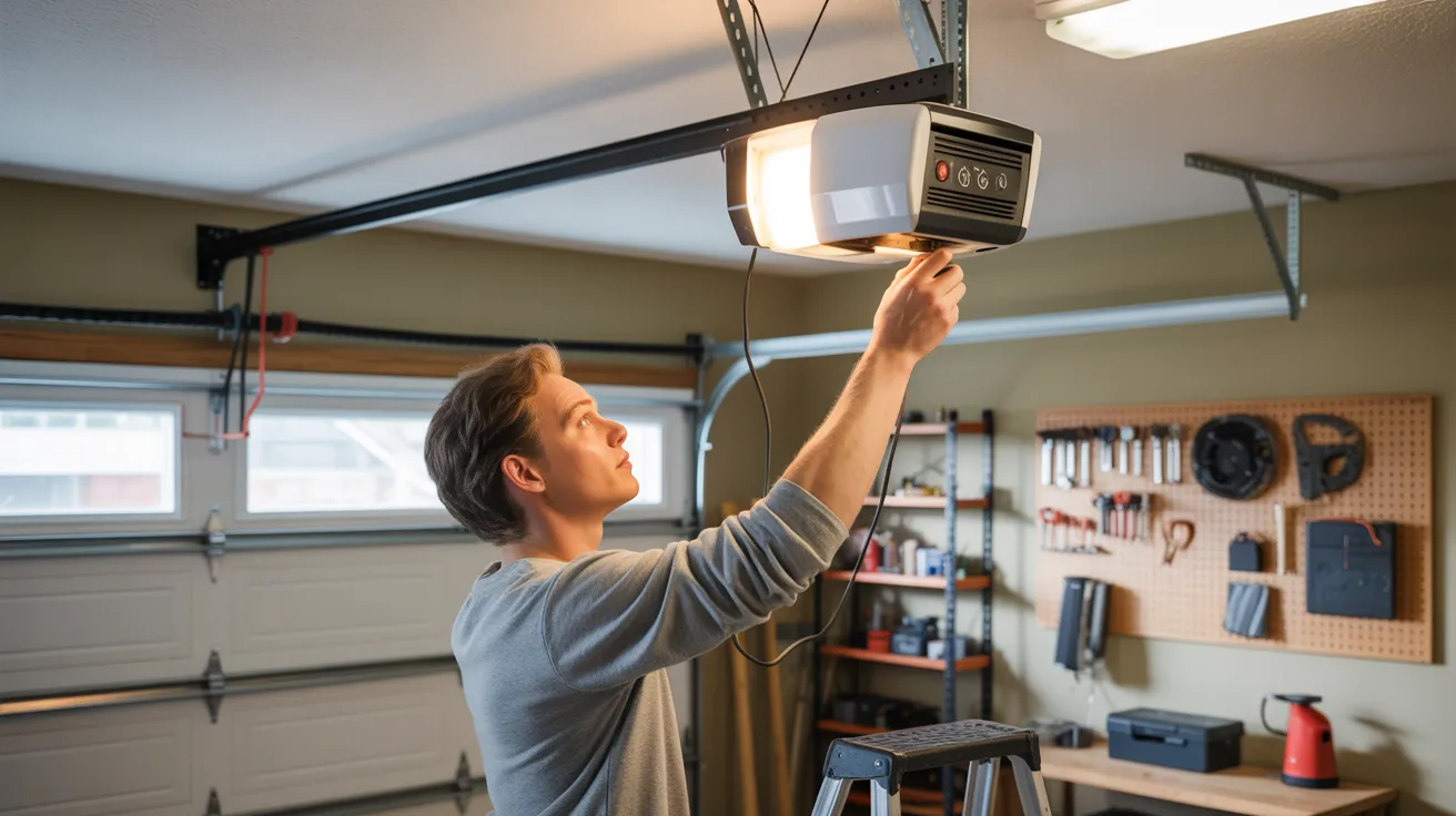 Resetting a garage door opener system