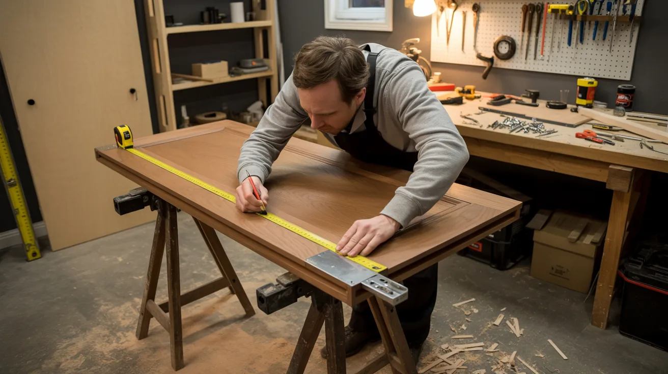 Step 1: Prepare the Door and Mark Hinge Locations